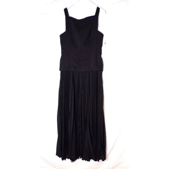 🆕 ACLER Hollinshill Pleated Sleeveless Maxi Dress Black 8 - Picture 6 of 11
